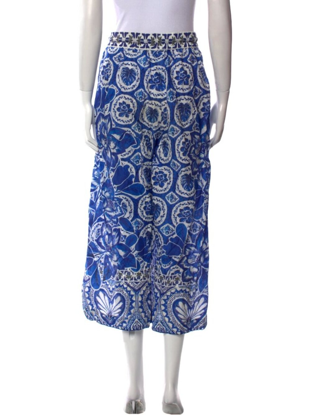 FARM Rio Tile Dream Pants M Blue print - Picture 4 of 9